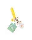 Keychain - Animal Slippers - White
